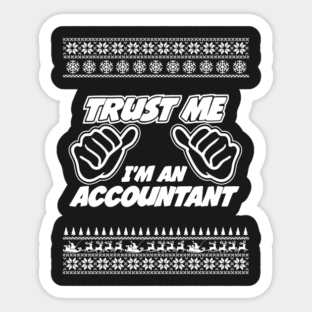 Trust Me, I’m an ACCOUNTANT – Merry Christmas Sticker by irenaalison